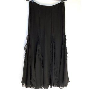 Ralph Lauren black ruffled skirt